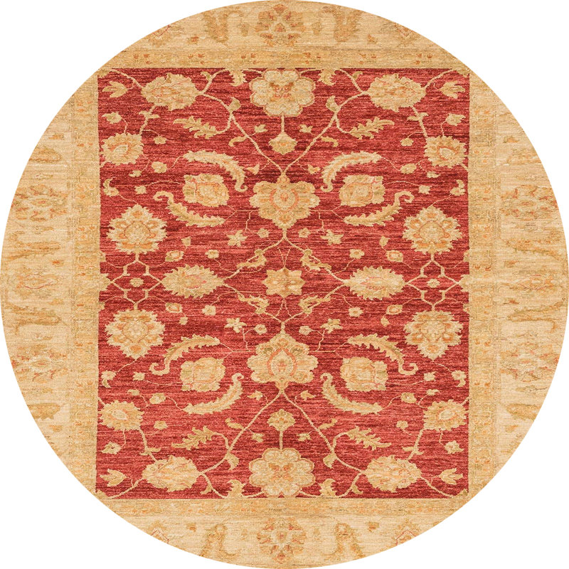 Tapis abstrait moderne 3494, Rond 8 pi