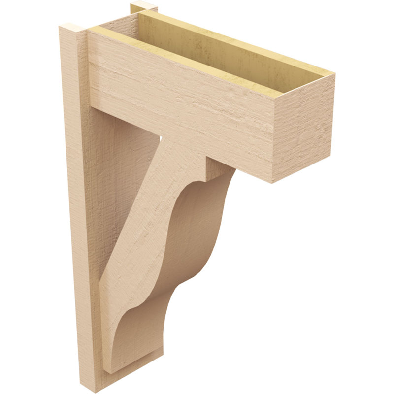Bois de cèdre brut Funston Block TimberThane Perspector, brun clair apprêté, H 32 po x l 8 po x P 20 po