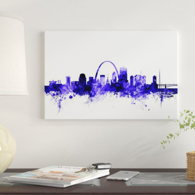 " St. Louis, Missouri Skyline " by Michael Tompsett