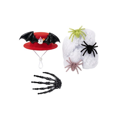 Porch Gooses Halloween Clothing DIY Spiderweb Hat Creativitiness Clothing Set Lawns And Garden Decor