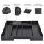 Bamboo Silverware Drawer Organizer Kitchen, Expandable Utensil Organizer With Knife Block, Cutlery Tray With Divider, Multifunctional Drawer Organizer-130625893