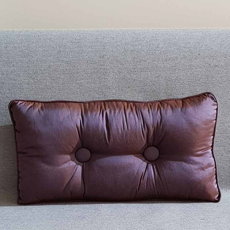 Sammy Rectangular Throw Cushion, Aubergine