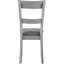 Back Side Chairs (2), Grey Fabric Seat, Dining Legs, Chair Of 2, Upholstered,
