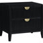 Chambre de style oriental 5 pièces de style oriental avec lit carré carré, tiroirs de commode miroir