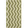 Arneshia Chevron Indoor / Outdoor Area Rug in Green/Beige