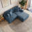 3 - Piece Upholstered Navy Corduroy Modular Sectional Sofa with Pillow Back and Removable Ottoman-92818383-87307144