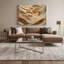 Toile horizontale rayée horizontale canyon beige-1077633560