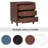 28" Painted Nightstand With 3 Drawers-1239920913