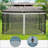 Outsunny 10' x 13' Replacement Mesh Sidewall Netting for Patio Gazebos and Canopy Tents with Zippers (Sidewall Only)