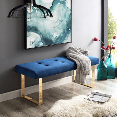 Banc en velours Bissett