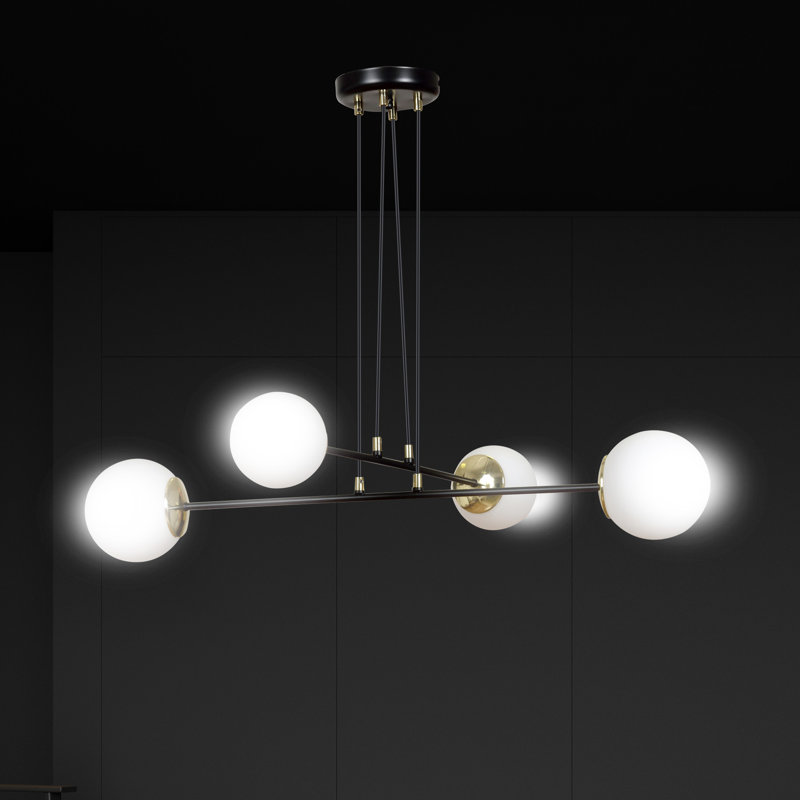 Cecily 4 - Light Kitchen Island Pendant, Black