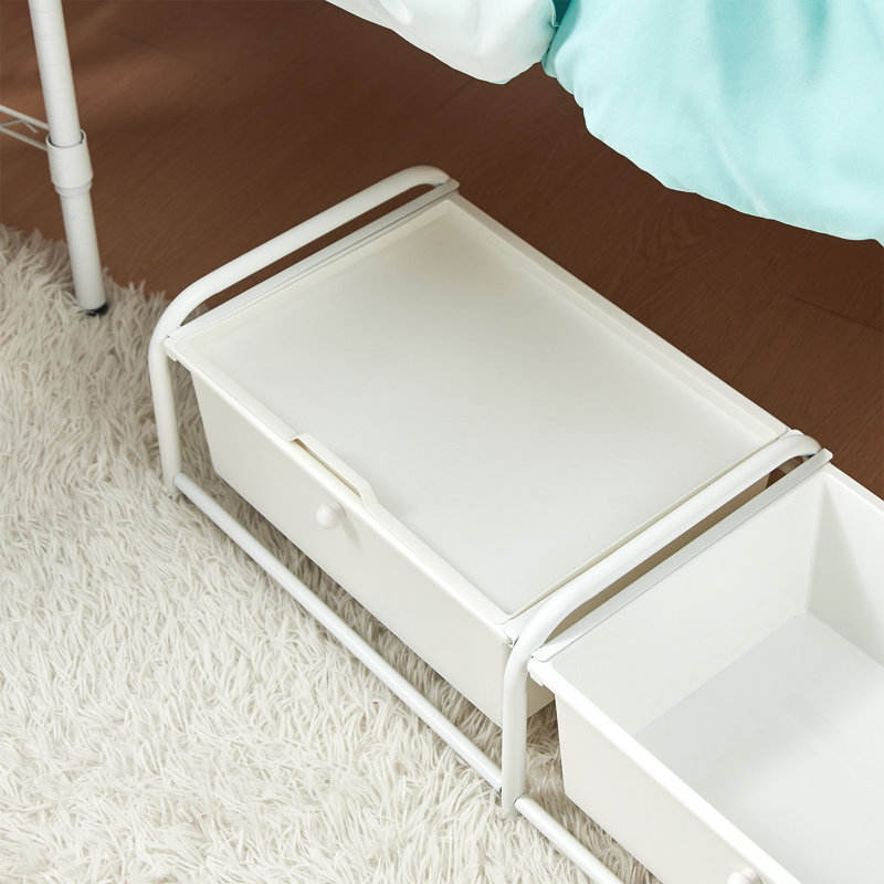 3 Drawer Storage Drawer, White