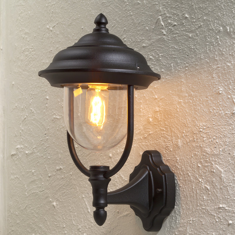 Parma Outdoor Wall Lantern, Black
