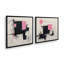 "Graphite Pink Fusion" par Golden Glow Interiors 2 - Pièces sur toile-647561876-647561885