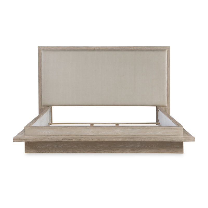 Appleton Complete Upholstered Bed, Queen, Weathered Oak