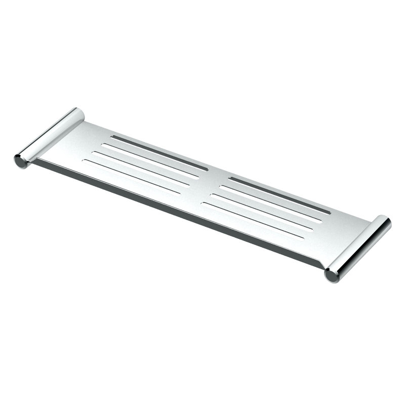 Tablette de douche murale élégante en acier inoxydable, H 0,88 po x l 19 po x p 5,2 po, Chrome