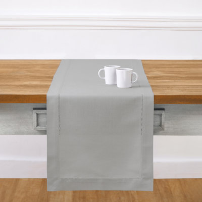 Cotton Linen Hemstitch Table Runner