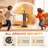 Black Freestanding Electric Heater With Remote Control, 12H Timer, And Realistic 3D Flame Effect For Indoor Use