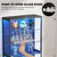 6-Tier Display Cabinet with Glass Doors, Metal Curio Cabinet with 3 Color Lights-964653997