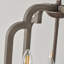 Lustre cage cage en bois 4 lumières 
