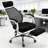High Back Mesh Office Chair Swivel Reclining Computer Desk Chair With Retractable Footrest,Headrest,Padded Armrest