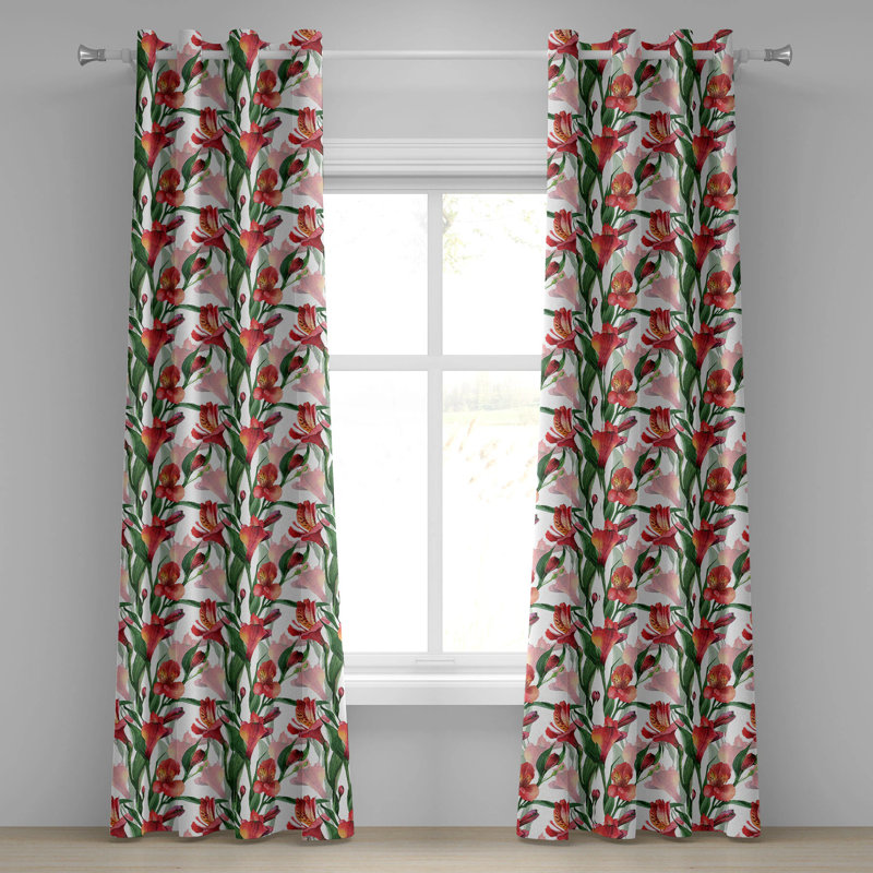 Semi Sheer Curtain Pair