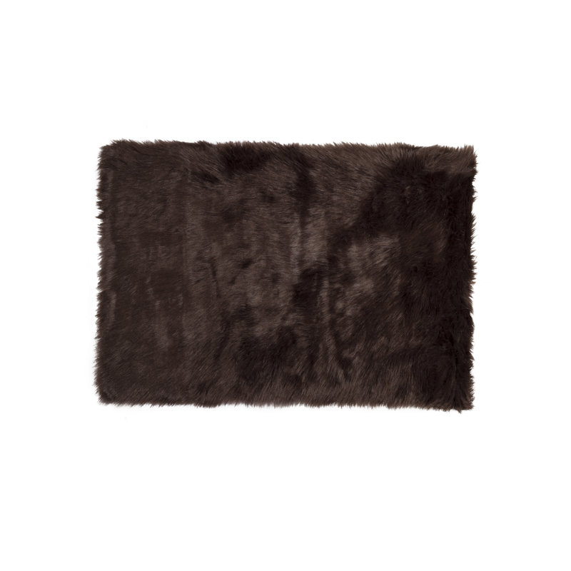 Epperson Faux Sheepskin Indoor Rug, Rectangle 3' x 5'
