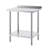 Stainless Steel Work Table with Back Baffle, Adjustable Shelf-731770404