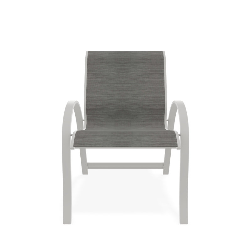 Fauteuil de salle à manger empilable Hiraku, Sicile, Neige