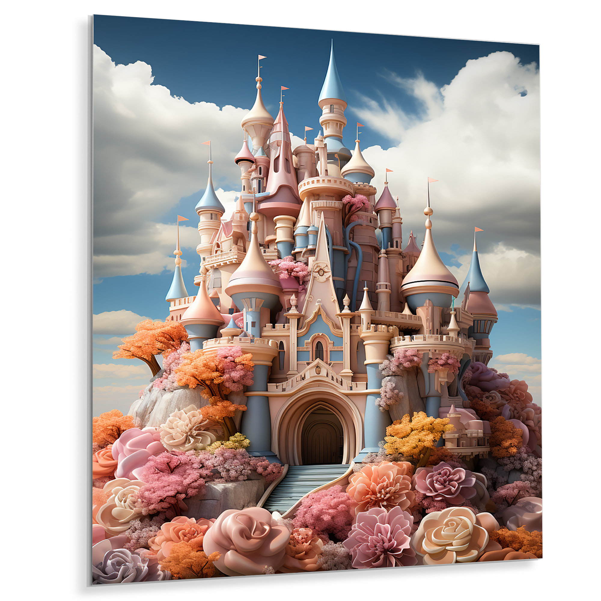 Latitude Run® Castles Whimsical Wonder Pastel IV - Cityscapes Metal ...