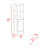 Arctic Linen Cabinet, With Four Shelves, Single Door Cabinet-1704233214