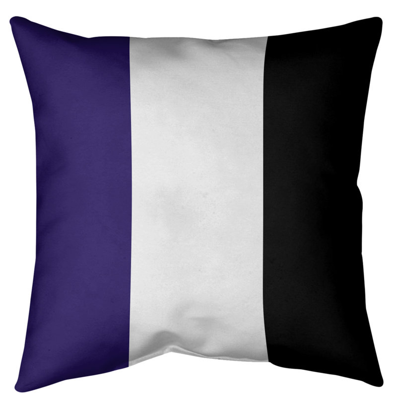 Housse de coussin décoratif baltimore retour, 18 po x 18 po, Blanc, Polyester sergé