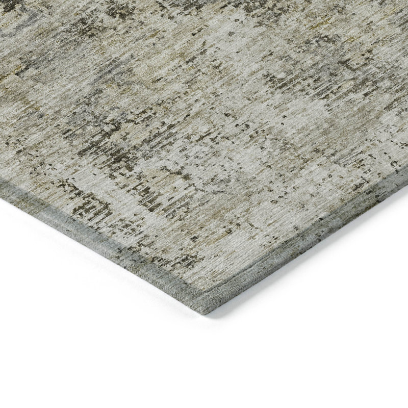 Kinslee Abstract Indoor / Outdoor Rug, Rectangle 3' x 5'
