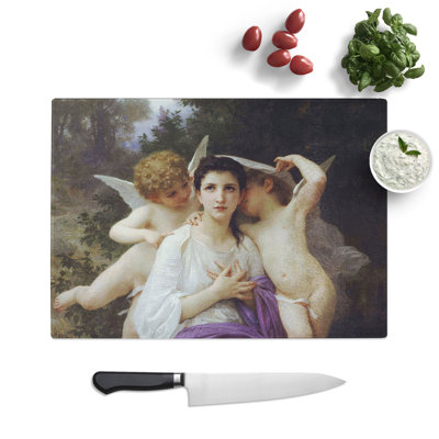 Angel by William Adolphe Bouguereau Chopping Board
