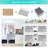Shoe Organizer For Closet, Fits 16 Pairs, Large Shoe Box Storage Containers, Clear Foldable Shoe Storage Bins W/Bottom Support, Space Saving Shoes Holder W/Reinforced Handles, Gray