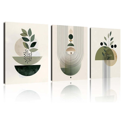 3 Piece Wrapped Canvas Wall Art