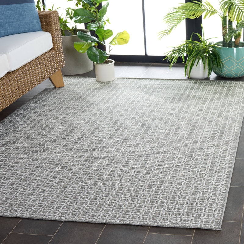 Terrace 808 Geometric Indoor/Outdoor Rug, Rectangle 5'3" x 7'6"