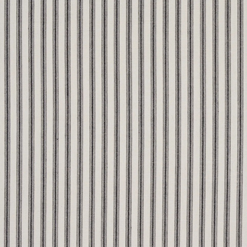 Wellfleet Ticking Stripe Fabric, Black