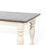 Table de salle à manger Dean, 60 à 84 pouces, pieds tournés à plateau extensible, bois de mindi blanc