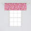 Ensemble de 2 cantonnières à crème glacée Ambesonne, rose et brun pâle-100790611