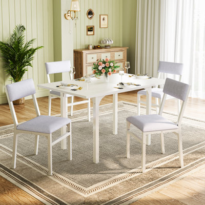 Table de salle à manger pliable avec plateau en bois extensible