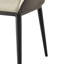 Élégantes chaises de classe en cuir d'unité centrale - fabrication en métal, noir et blanc, de 2 pour les environnements d'apprentissage