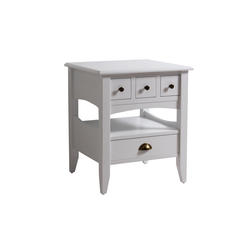Autumn 55cm W Solid Wood Bedside Table