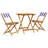 Square 3 - Piece 2 - Person 60Cm L Outdoor Bistro Set