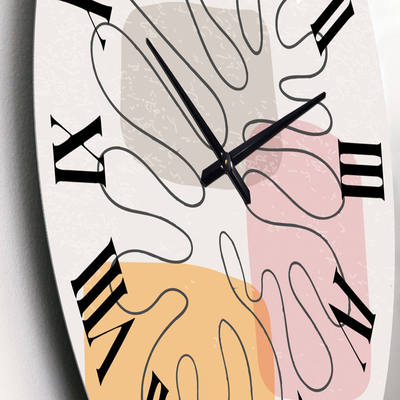 Minimal élémentaire organique et géométrique compostions XXxxxxxxx - horloge murale moderne, Petit