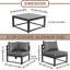 Moringiello 4 - Person Patio Dining Set with Square Table , Cushions Included