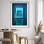 Cerulean Corridor I Framed Graphic Art-496782097-305202044