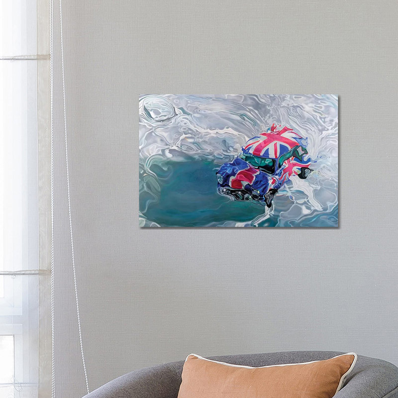« Mini » par Marcello Petisci-impression, Pas de tapis, H 18 po x l 26 po x P 1,5 po, Toile tendue