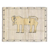 One-of-a-Kind 5'2'' X 6'6'' New Age in Beige