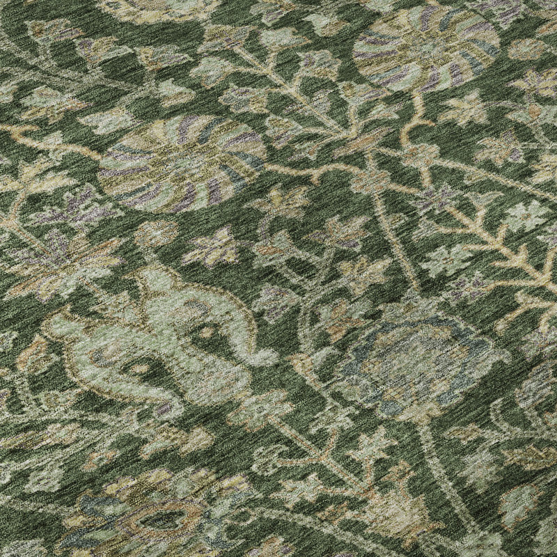 Premium Machine Washable Alexa AMF1087 Floral Rug, Rectangle 1'8" x 2'6"